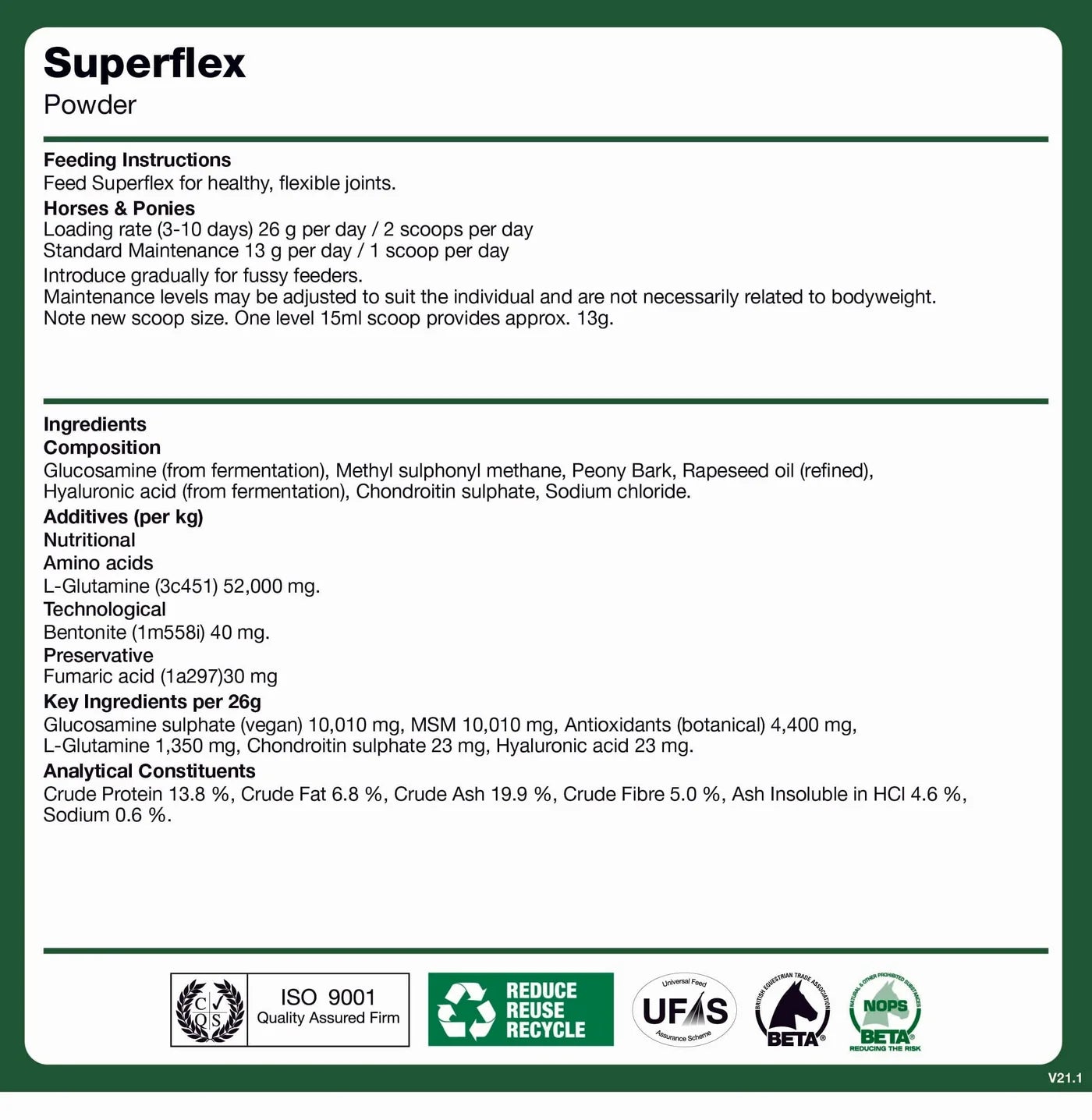 NAF Superflex Original 800g