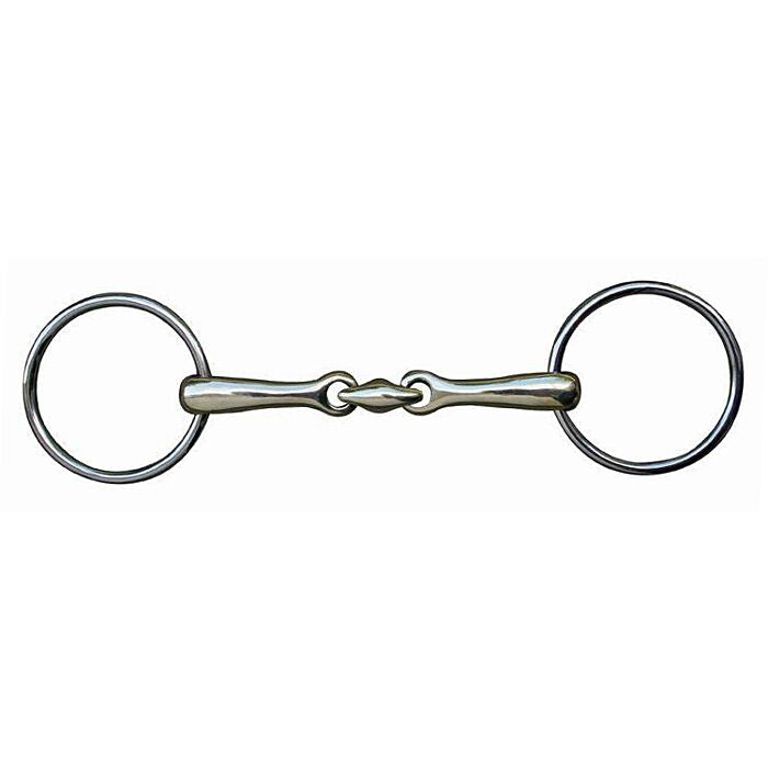HKM Loose ring snaffle lozenge 18 mm stainless steel bit