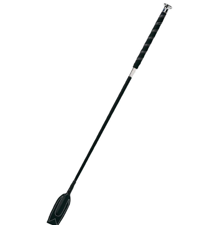 Fleck Soft Leather handle jumping whip
