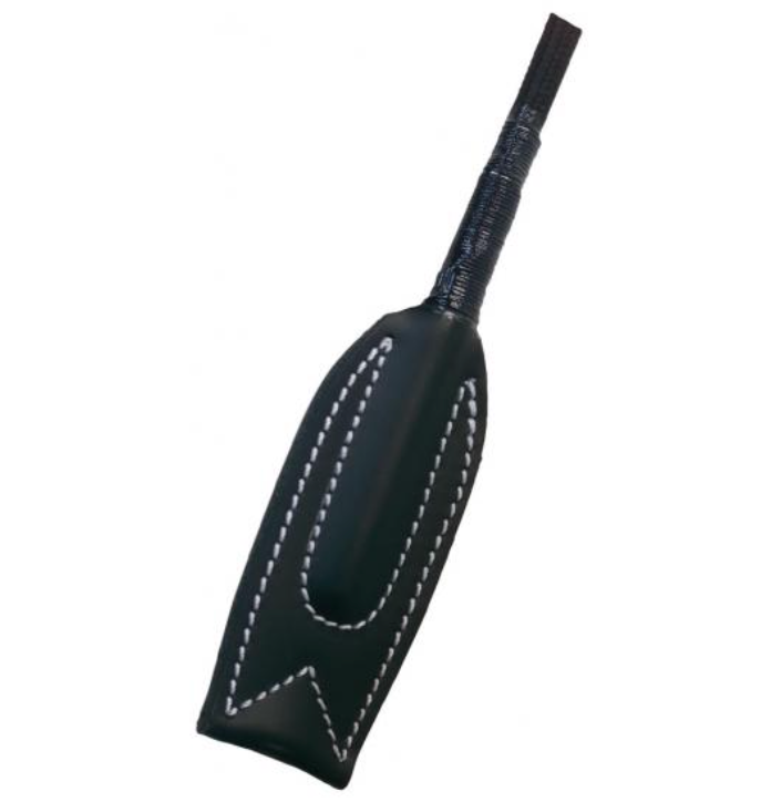 Fleck Soft Leather handle jumping whip