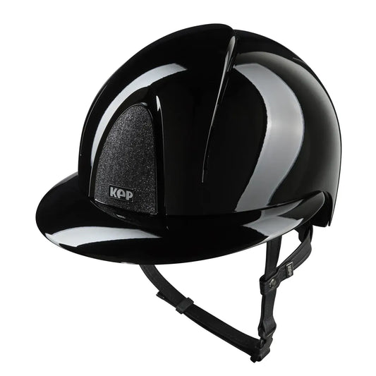 KEP Smart Nova Riding Helmet / Polish Black / Polo Visor / Star Black