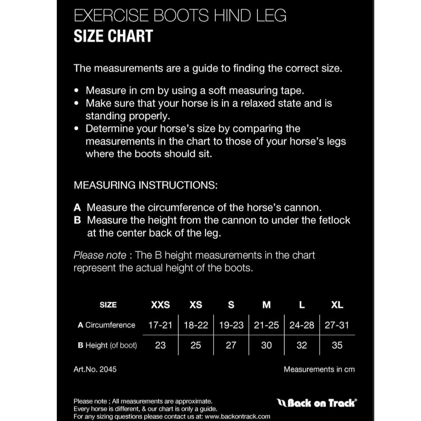 Back On Track Exercise Boots for hind leg