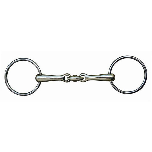 HKM Loose ring snaffle lozenge 18 mm stainless steel bit