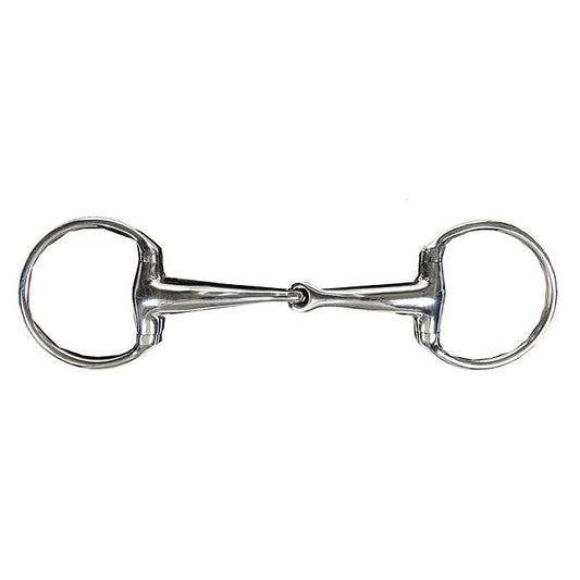 HKM Eggbutt snaffle anatomic 18mm stainless steel bit