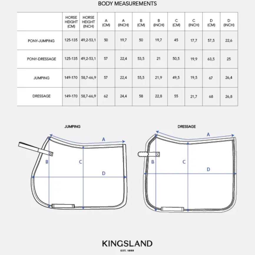 Kingsland Jacka Jumping Saddle Pad