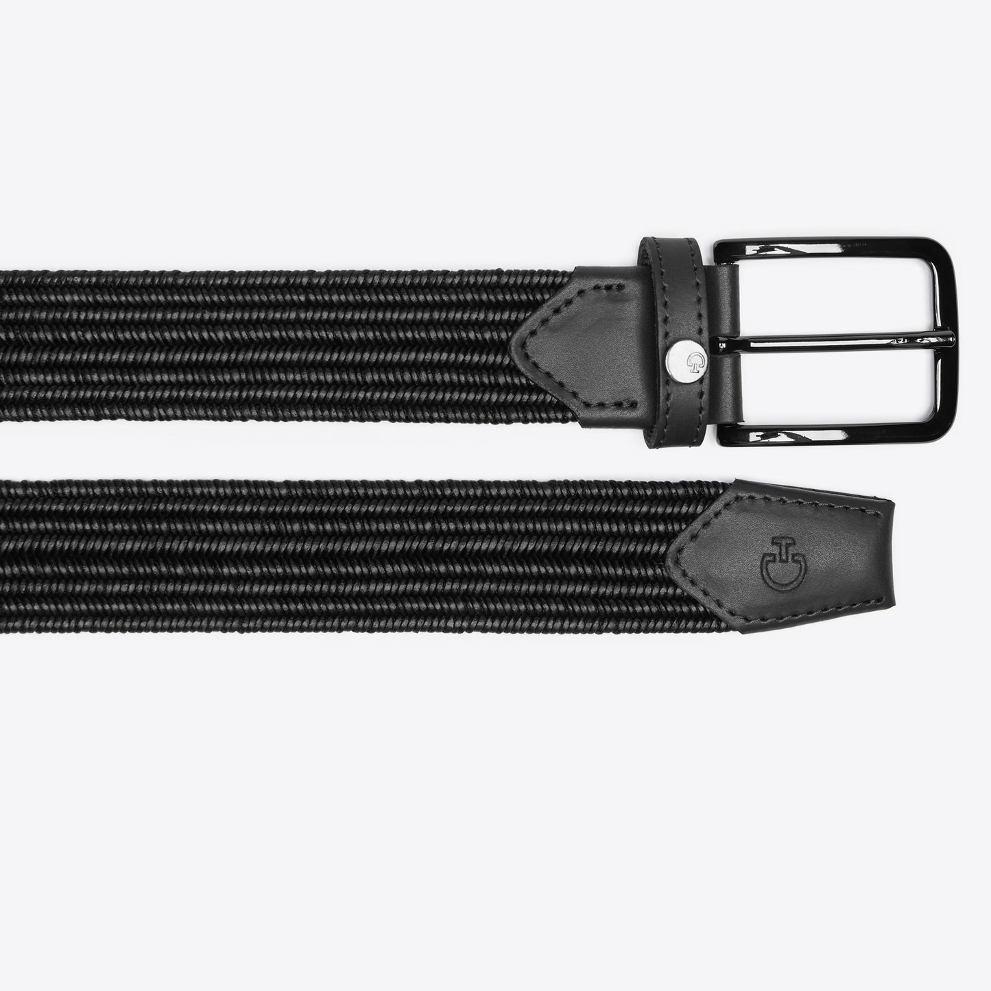 Cavalleria Toscana Men's Elastic Belt Black