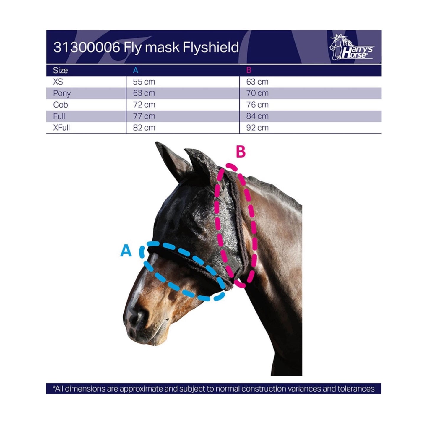 Harry’s Horse Fly mask Flyshield