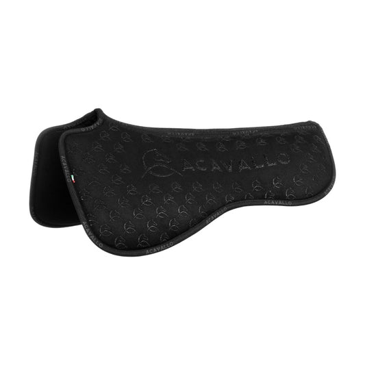 Acavallo Flat Pad in memory foam dressage shape with shaped withers and 3D spacer spine in louvre and silicone grip