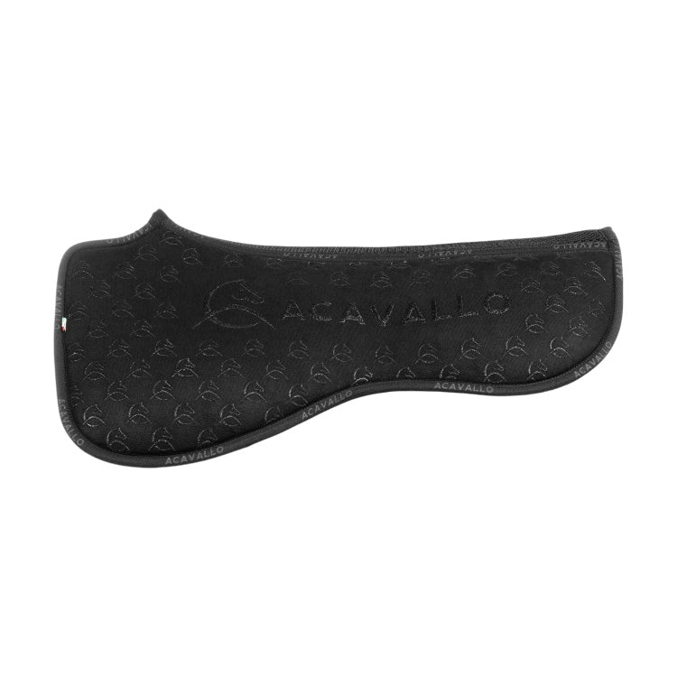Acavallo Flat Pad in memory foam dressage shape with shaped withers and 3D spacer spine in louvre and silicone grip