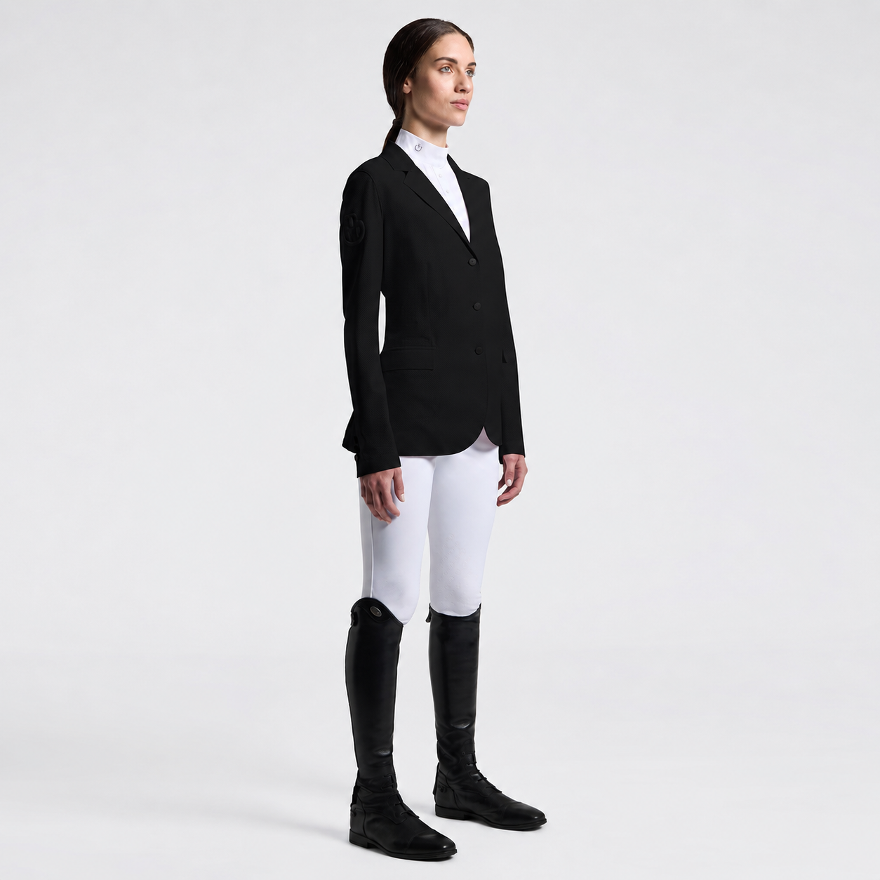 Cavalleria Toscana Women's perforated Raw Cut Jacket