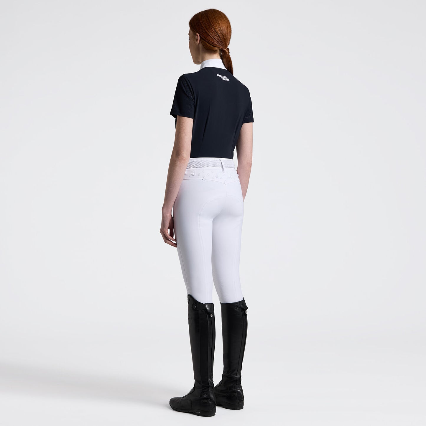 Cavalleria Toscana Women's Competition Shirt in Technical Jersey with Zip