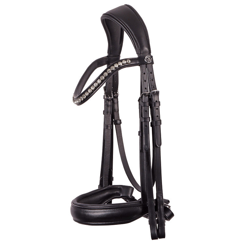 Harry's Horse Bridle Weymouth Soft crystal black