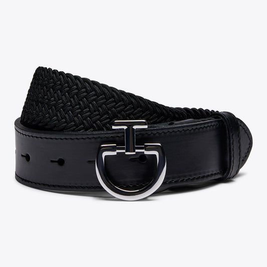 Cavalleria Toscana Men's Elastic Belt Black