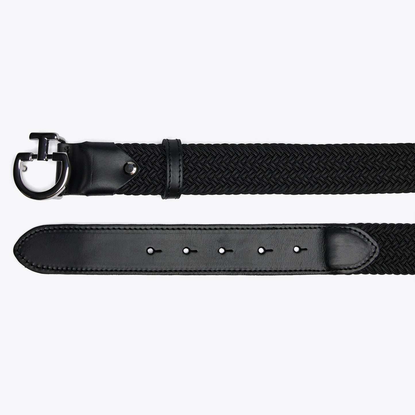 Cavalleria Toscana Men's Elastic Belt Black