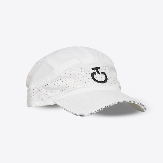 Cavalleria Toscana Nylon Cap with a perforated panel and embroidered logo