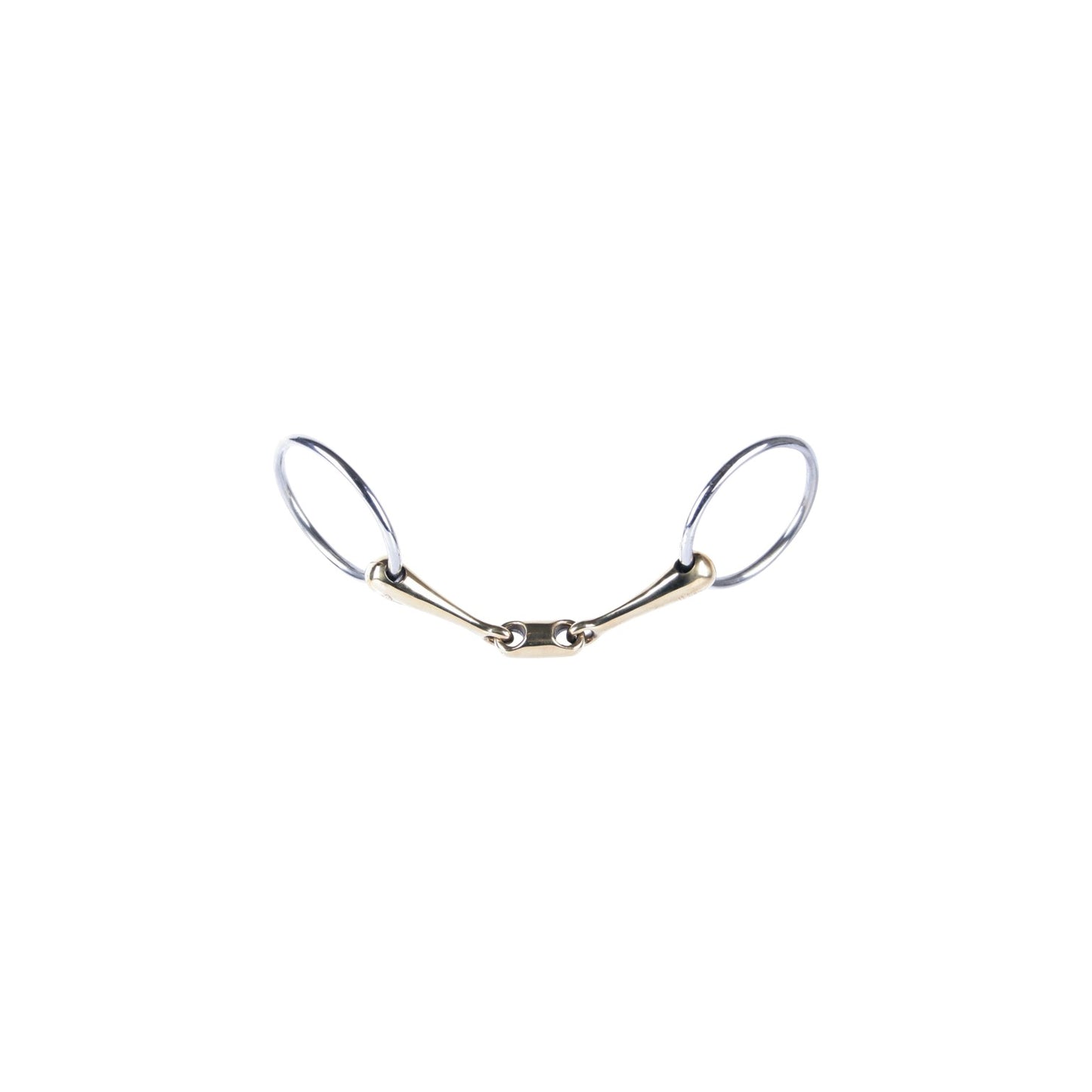 Harry's Horse Loose ring snaffle Double-joint mouthpiece Gold Brass 20mm