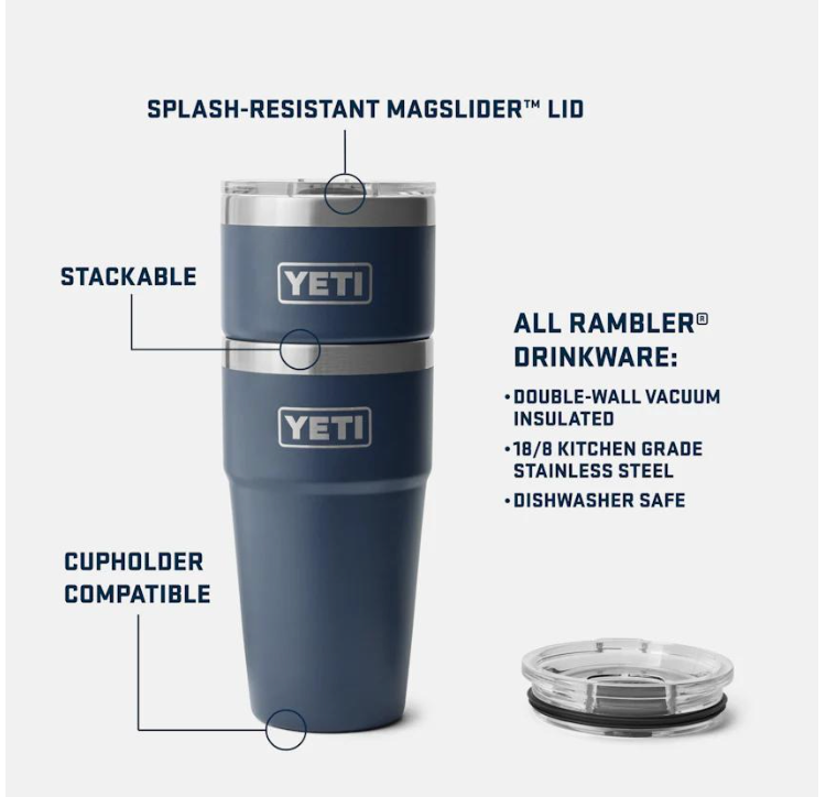 YETI RAMBLER® 20 OZ (591 ml) STACKABLE CUP
