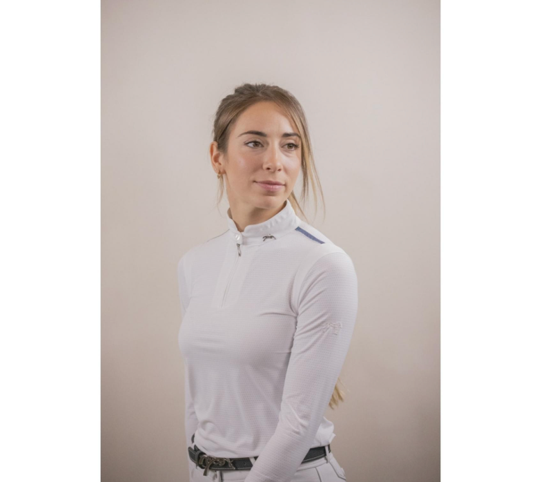 Penelope Seville Mesh Show Shirt White