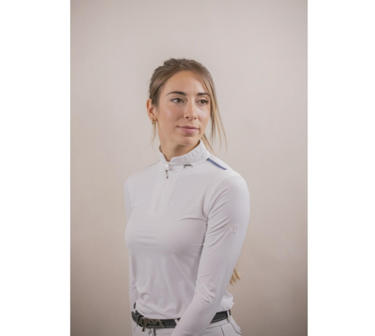 Penelope Seville Mesh Show Shirt White