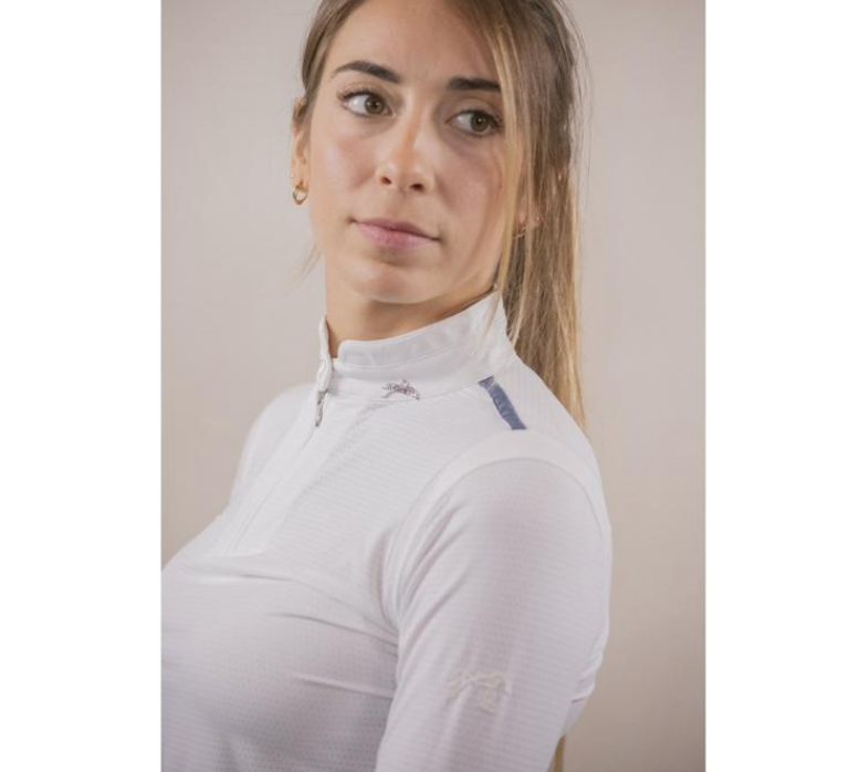 Penelope Seville Mesh Show Shirt White