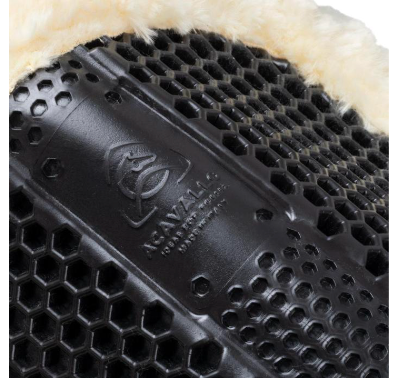 Acavallo Withers free shape pad in memory foam and suede with rear sheepskin and Hexagonal gel