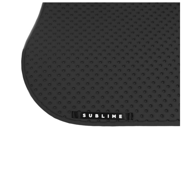 Acavallo Point jumping saddle pad Black. In thermoformed technical fabric and bamboo fibres