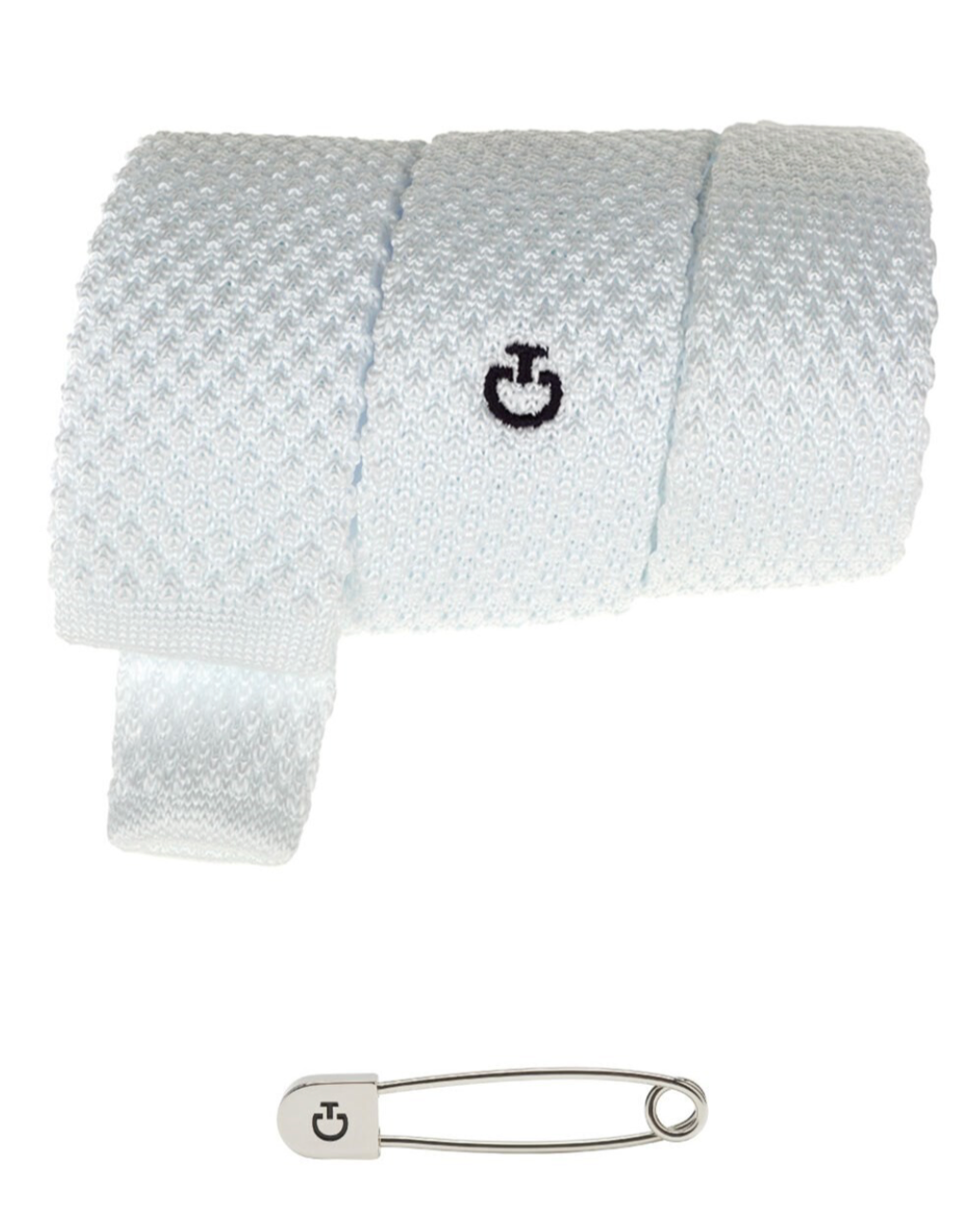 Cavalleria Toscana Tricot Tie with Tie Pin